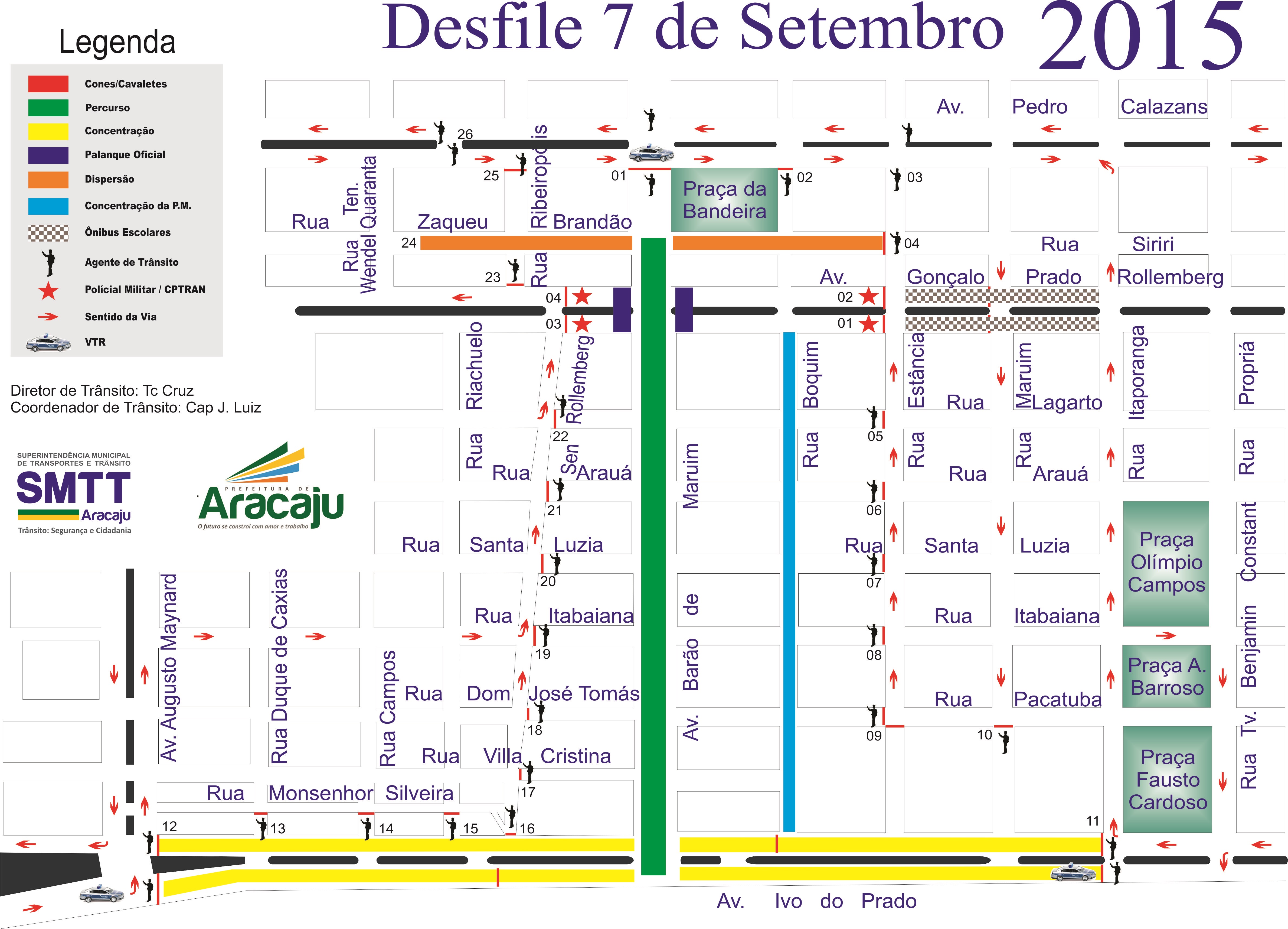 SMTT apresenta plano de operações para o Desfile de 7 de setembro - SMTT Aracaju